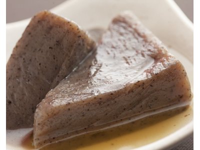 こんにゃくの不思議!季節の食材から保存可能な作り方による黒いつぶ!